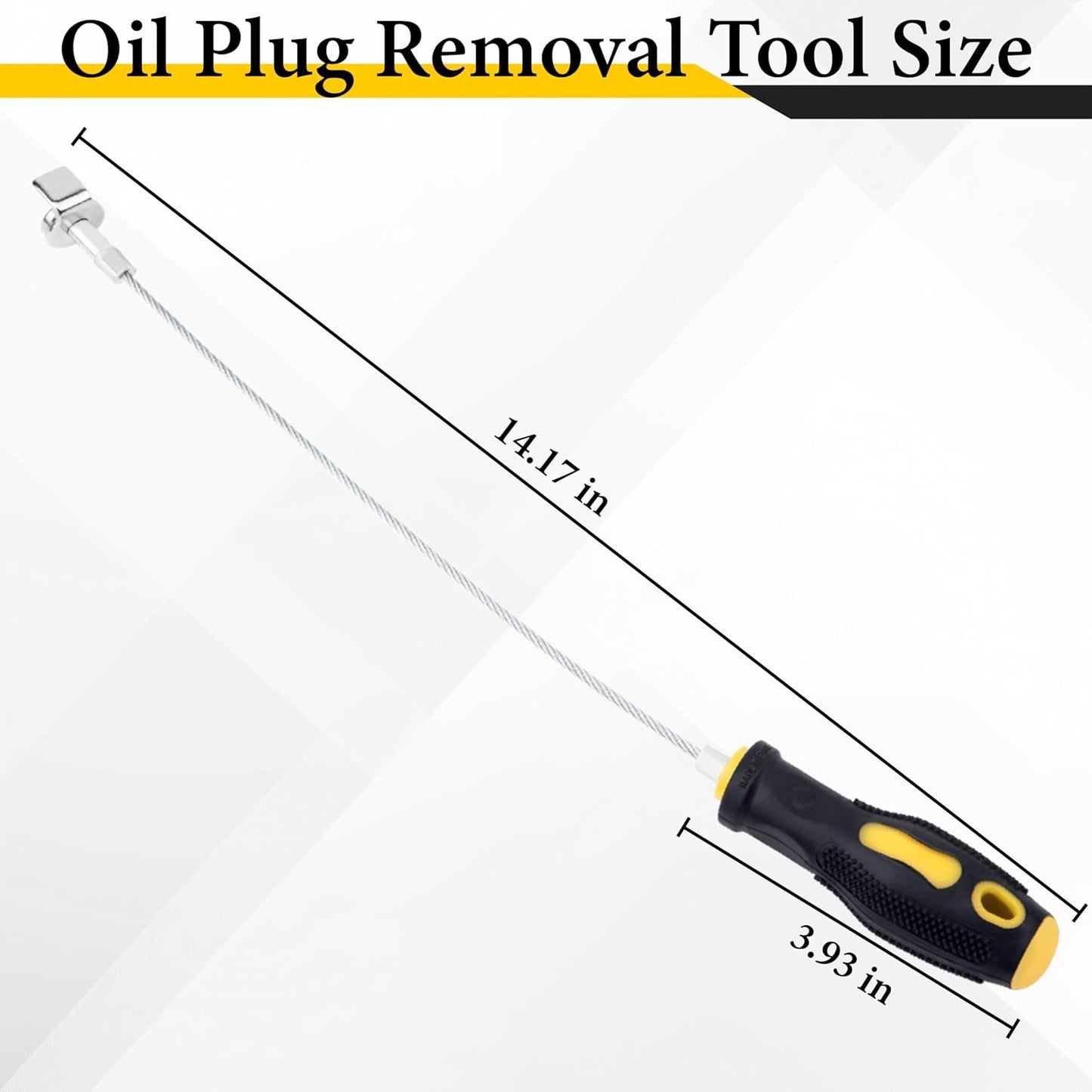 🔧 14-Inch Magnetic Oil Drain Plug Remover Tool
