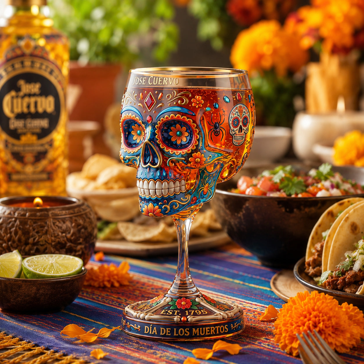 Jose Cuervo Day of the Dead Edition Commemorative Goblet