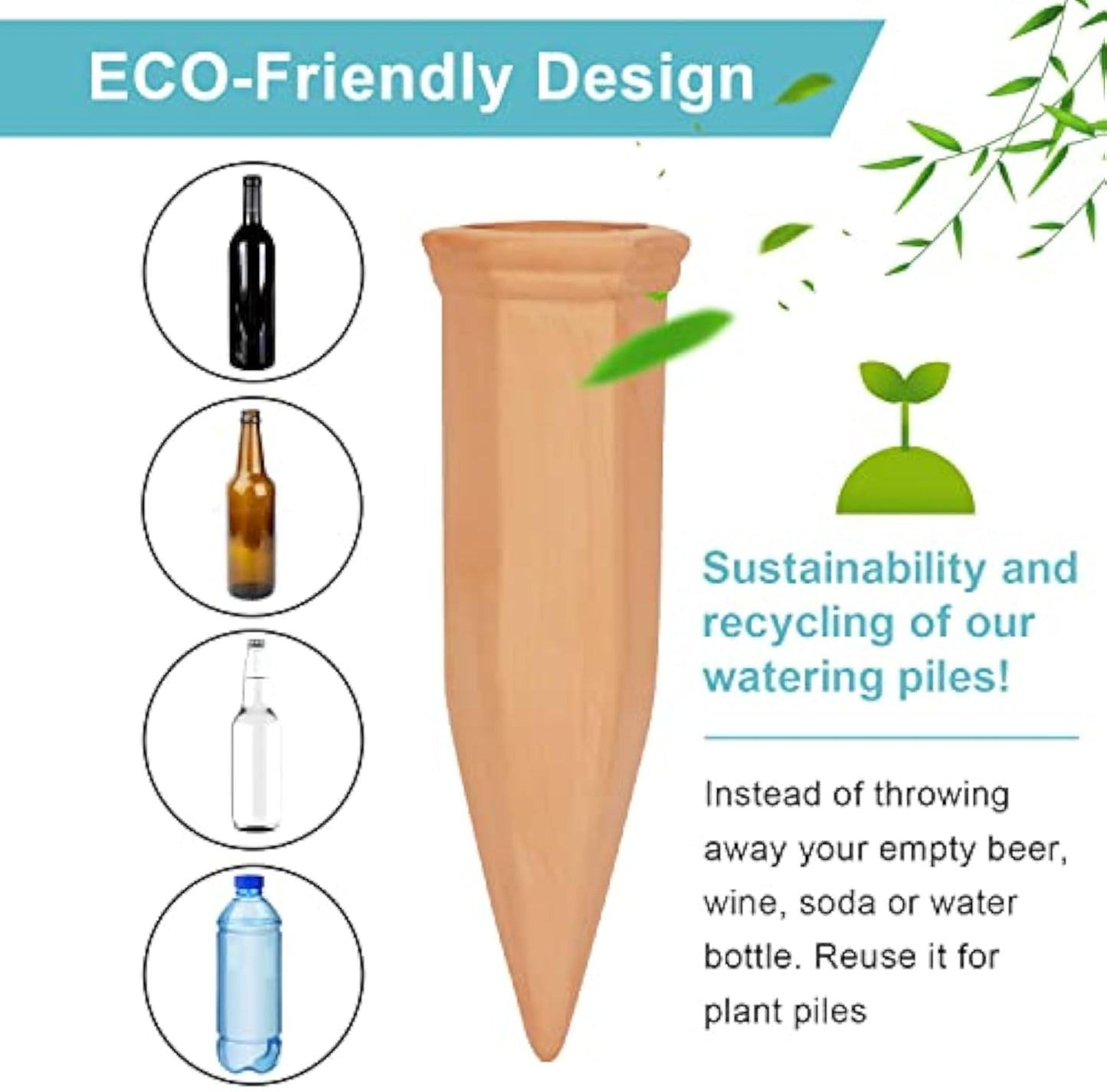 ๐ฅLast Day 49% OFF -Terracotta Self Watering Spikes