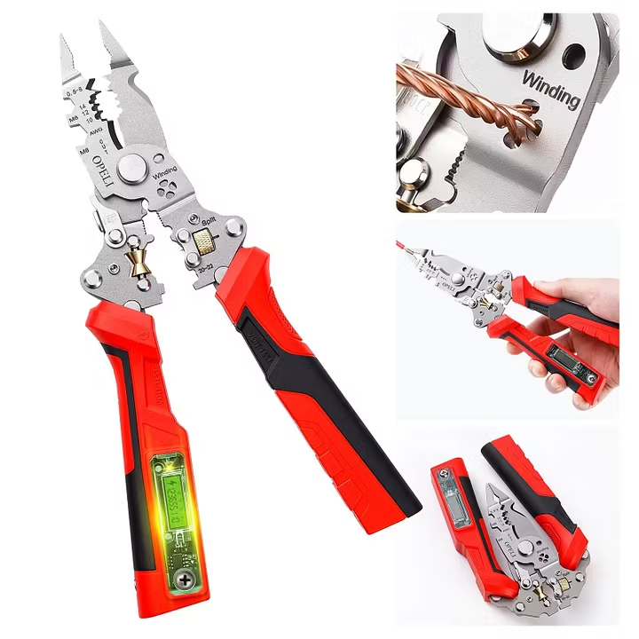 โก๐ ๏ธ16-in-1 Multifunctional Electrical Pliers with Voltage Tester, Heavy Duty Wire Stripper for Electricians & DIY Projects