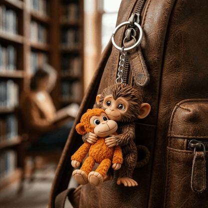 🐵💕Baby Punch: The Hug You Can Hold 🐒 | Viral Monkey Hugging Monkey Keychain - Emotional Gift for Loved Ones