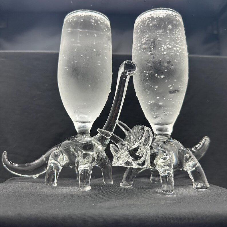 🔥🦕Dinosaur Champagne Glass