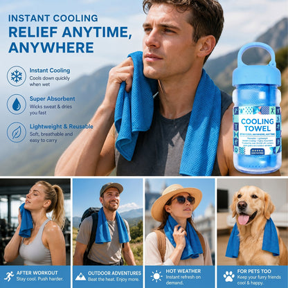 💦BUY 1 GET 1 FREE!!⚡❄️Zero Degrees Cooling Towel