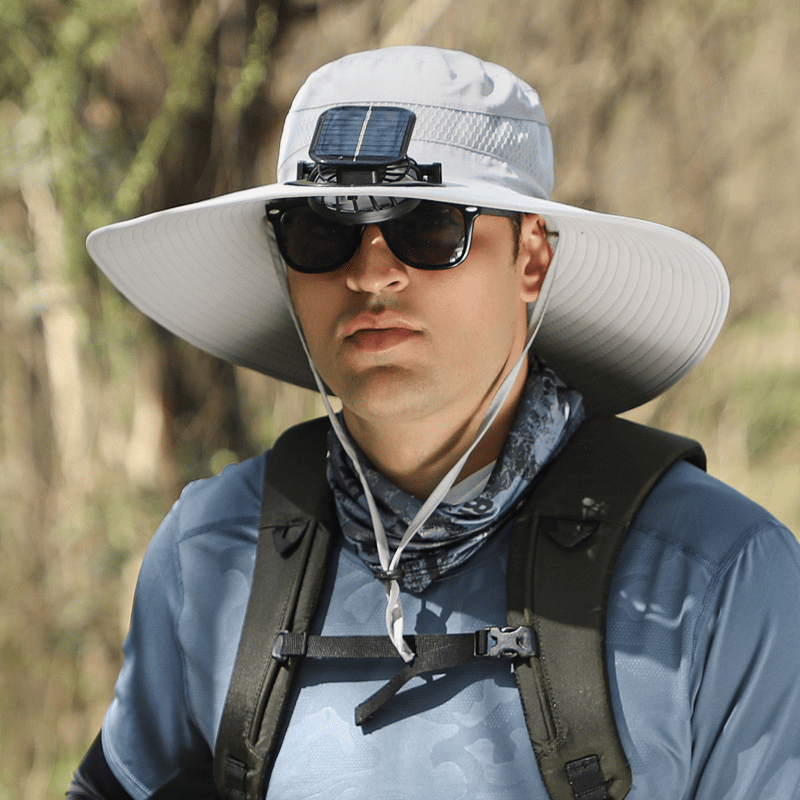 Ultralight Solar Fan Sun Hat – Lighter Than a Baseball!⚾(Only 11oz)
