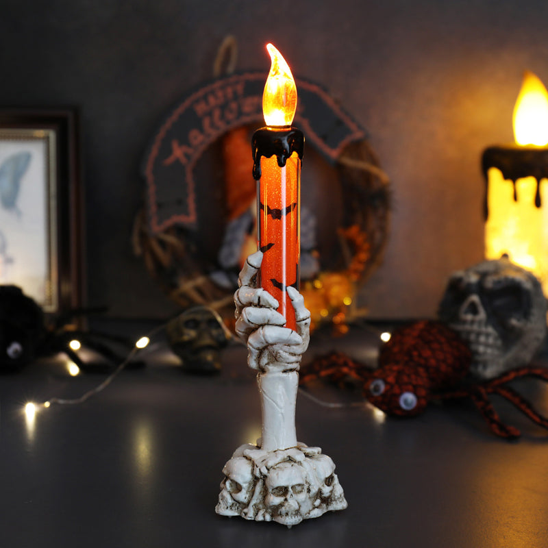 Gothic Ghost Hand LED Candle, Elegant Dark Academia Table Home Ornament