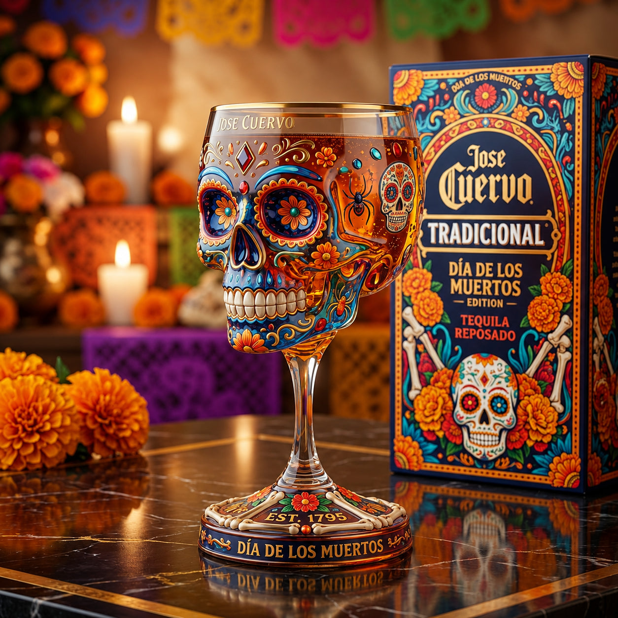 Jose Cuervo Day of the Dead Edition Commemorative Goblet