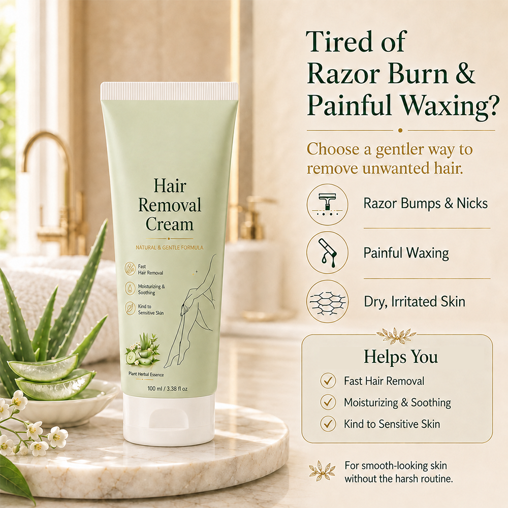 REPAIRSKINS | Painless Depilatory Cream – No Razor Bumps, No Harsh Odor