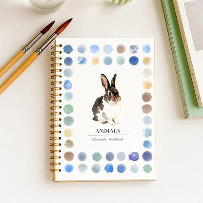 LAST DAY SALE 60% OFF 🖼️Beginner-Friendly💕 Watercolor Workbook
