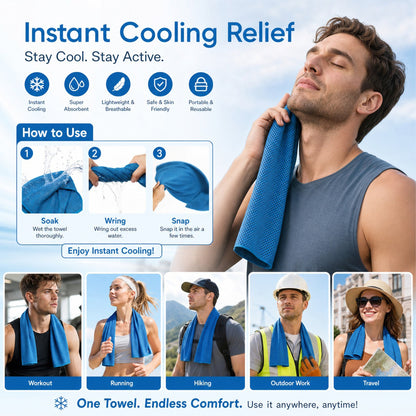 💦BUY 1 GET 1 FREE!!⚡❄️Zero Degrees Cooling Towel