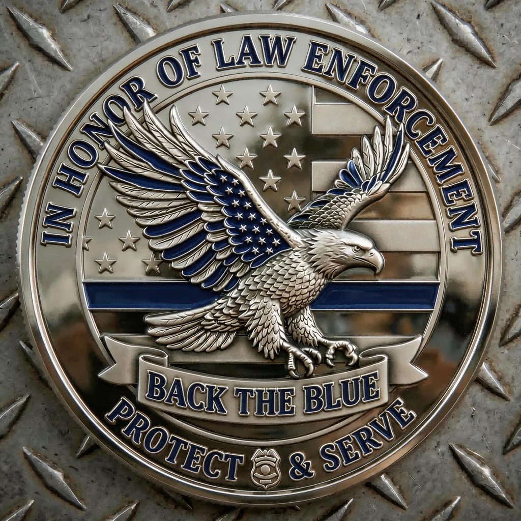 ⚡️Last Day 49% OFF - Law Enforcer Honor Challenge Coin 🚔🪙🦅