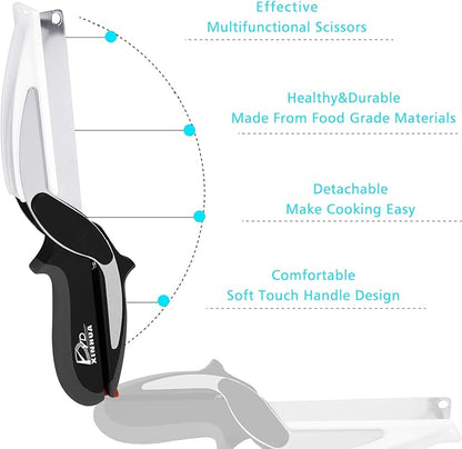 🔪 Revolutionize Your Kitchen with Hover Cutter 2-in-1 Scissors & Cutting Board! 🍴