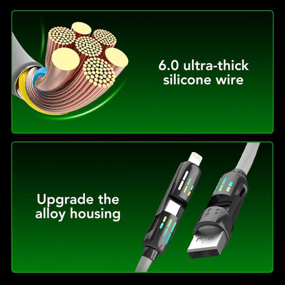 🔥Hot Sale🔥Mfish 240W 4-in-1 USB C Cable (+Free Storage Bag)