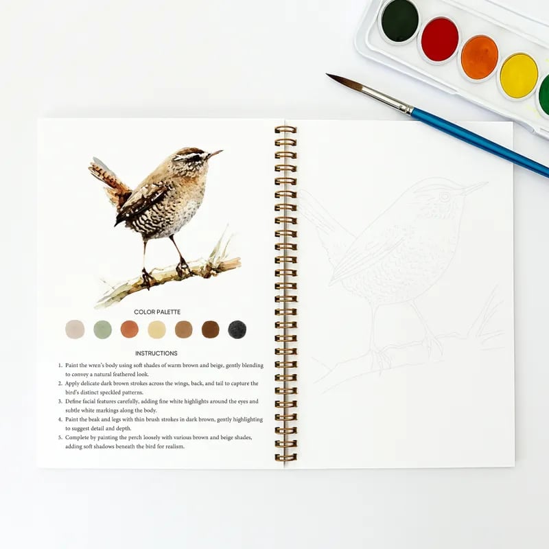 LAST DAY SALE 60% OFF 🖼️Beginner-Friendly💕 Watercolor Workbook
