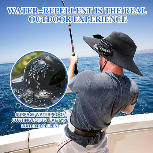 Ultralight Solar Fan Sun Hat – Lighter Than a Baseball!⚾(Only 11oz)