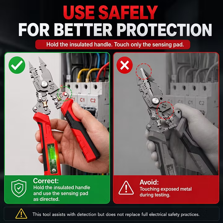 ⚡🛠️16-in-1 Multifunctional Electrical Pliers with Voltage Tester, Heavy Duty Wire Stripper for Electricians & DIY Projects