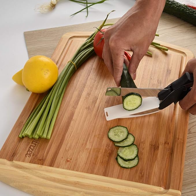 🔪 Revolutionize Your Kitchen with Hover Cutter 2-in-1 Scissors & Cutting Board! 🍴