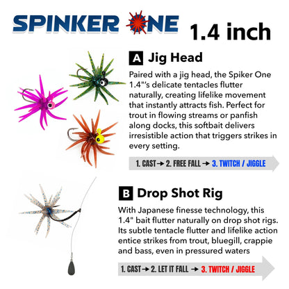🎣🐙 Tentacle Finesse Soft Plastic Lure( TPE material 🧩)