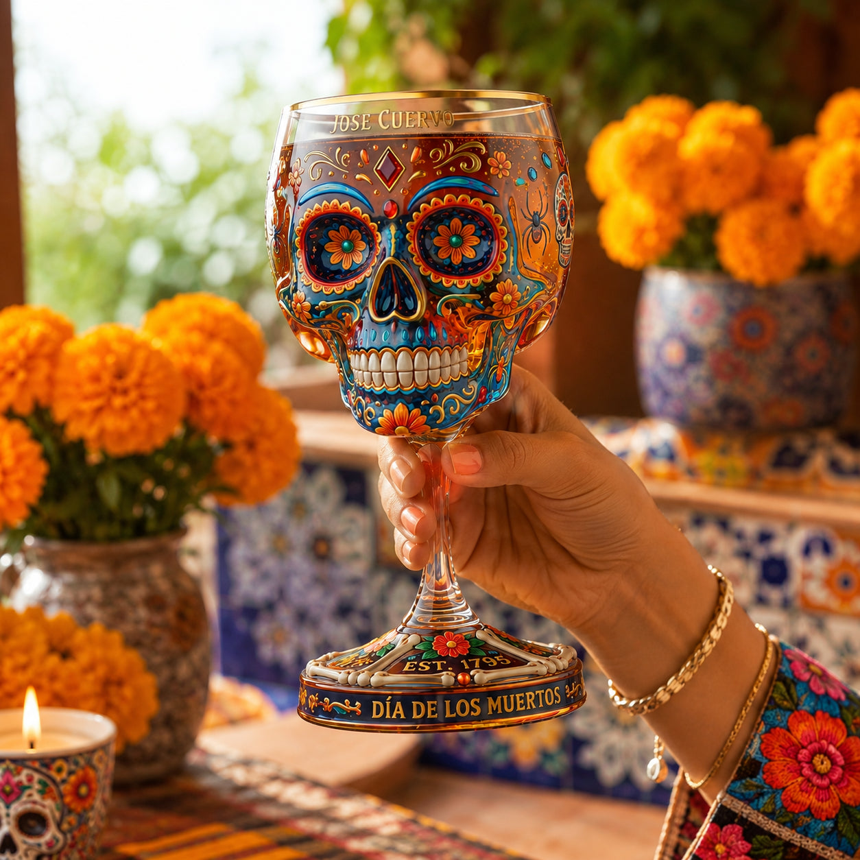 Jose Cuervo Day of the Dead Edition Commemorative Goblet
