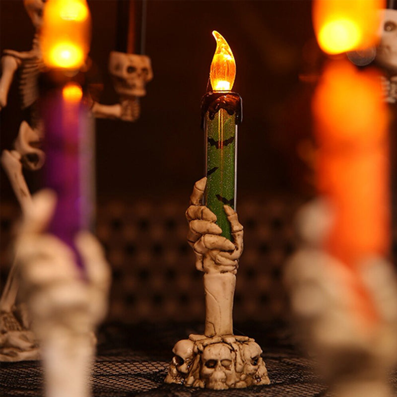 Gothic Ghost Hand LED Candle, Elegant Dark Academia Table Home Ornament
