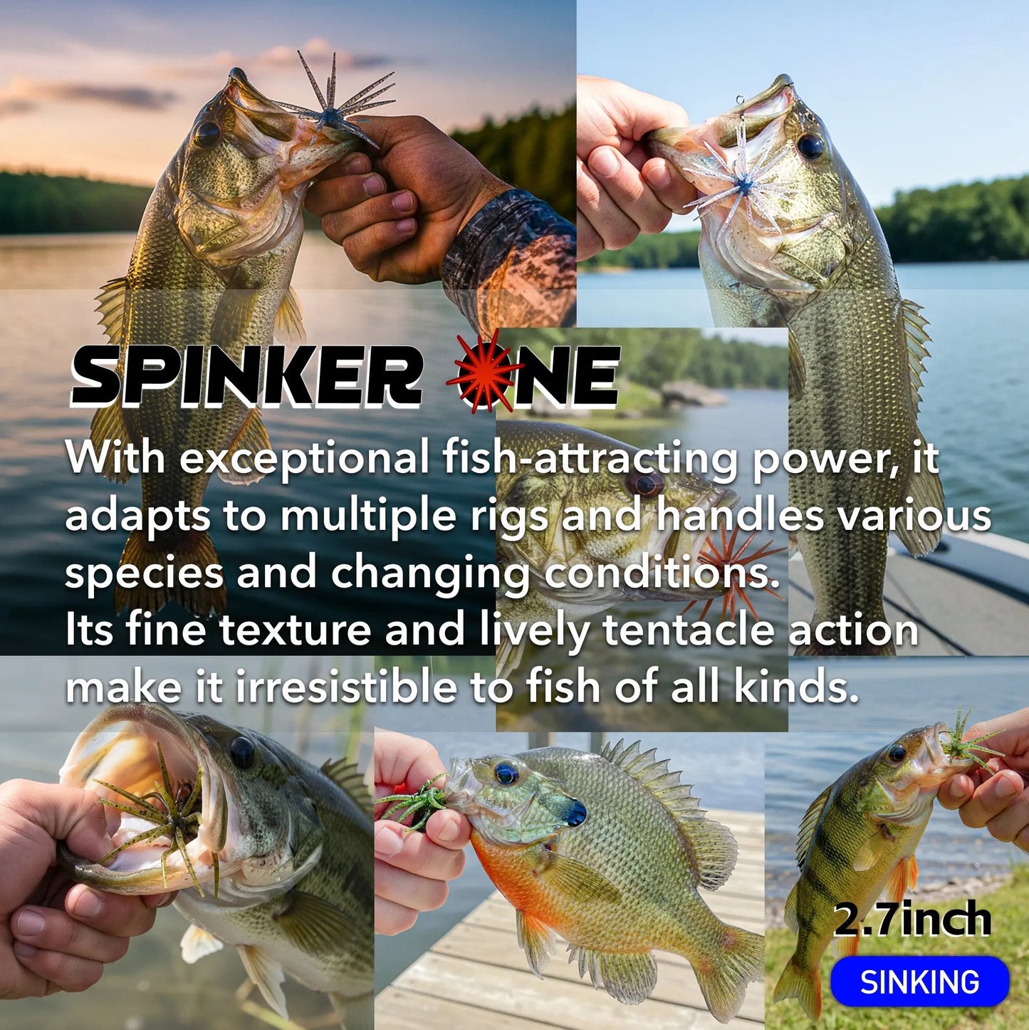 🎣🐙 Tentacle Finesse Soft Plastic Lure( TPE material 🧩)