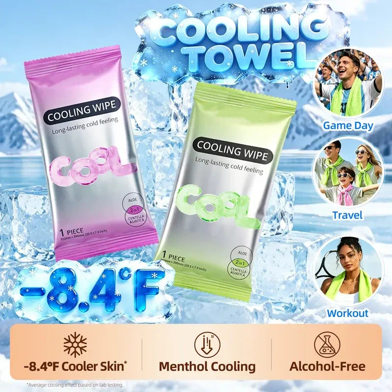 🧊 Instant Cooling Towels + Menthol Wipes | Beat the Summer Heat in Seconds!