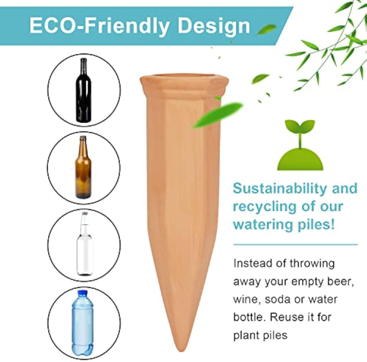 🔥Last Day 49% OFF -Terracotta Self Watering Spikes