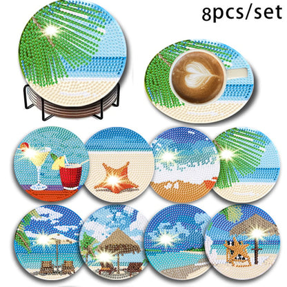 ✍️🎨Art Diamond Painting Coasters Kits for Adults