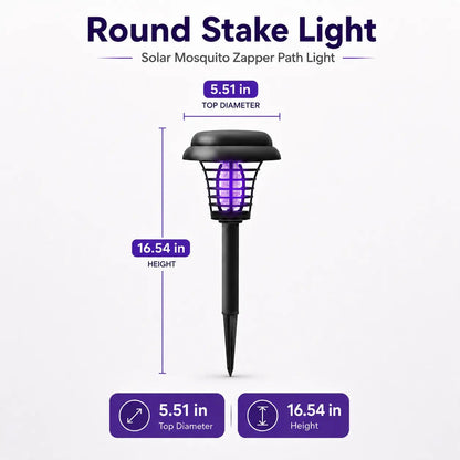 Solar Mosquito Zapper Light – Outdoor Garden Stake Lamp, UV Insect Killer & Solar Pathway Light