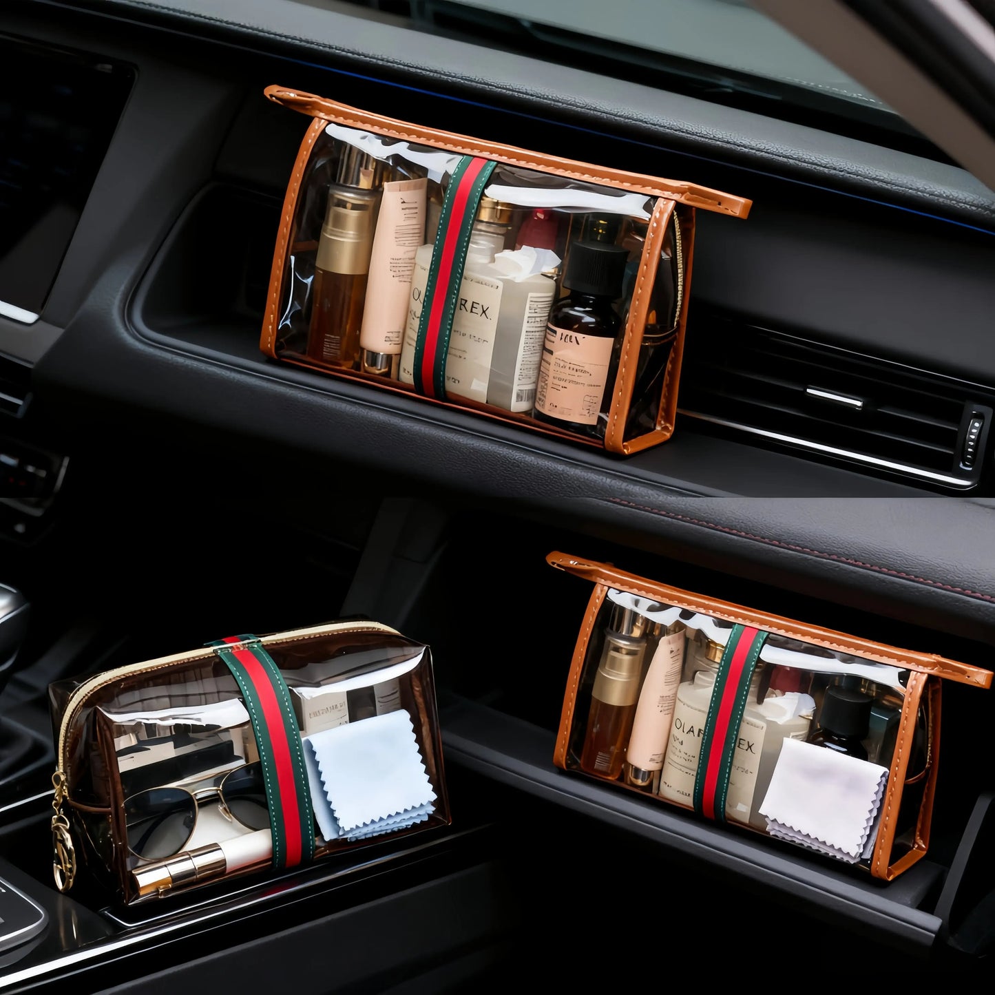 ✨💕Hot sale 49% OFF💖 3PCS New Retro Vintage Vanity Bag, Large Capacity Makeup Organizer for Women