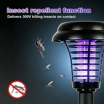 Solar Mosquito Zapper Light – Outdoor Garden Stake Lamp, UV Insect Killer & Solar Pathway Light