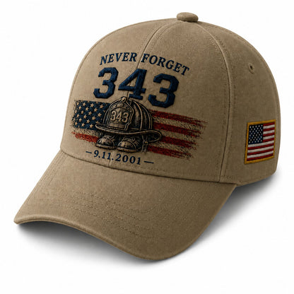 🧢Never Forget 343 Memorial Cap 🎁 Buy the Cap Get the Matching Tribute Coin FREE