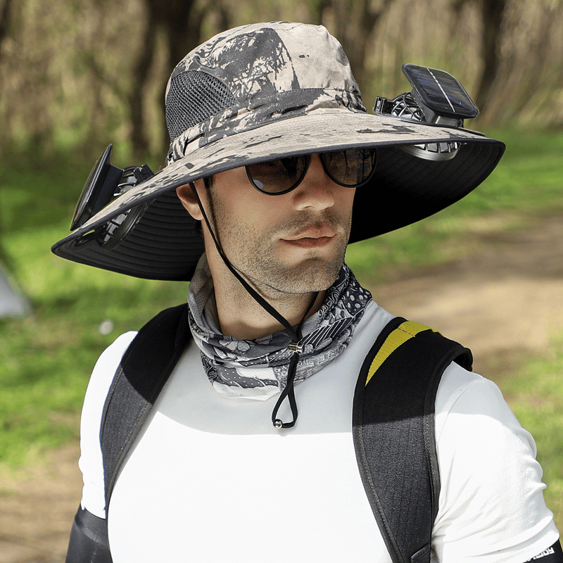 Ultralight Solar Fan Sun Hat – Lighter Than a Baseball!⚾(Only 11oz)