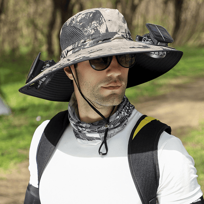 Ultralight Solar Fan Sun Hat – Lighter Than a Baseball!⚾(Only 11oz)
