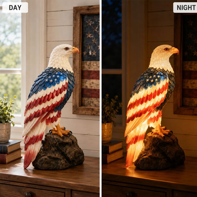 🦅🇺🇸 250th Anniversary Patriotic Bald Eagle Lamp