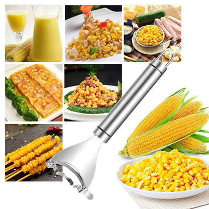 Stainless Steel Corn Peeler & Kernel Remover Tool