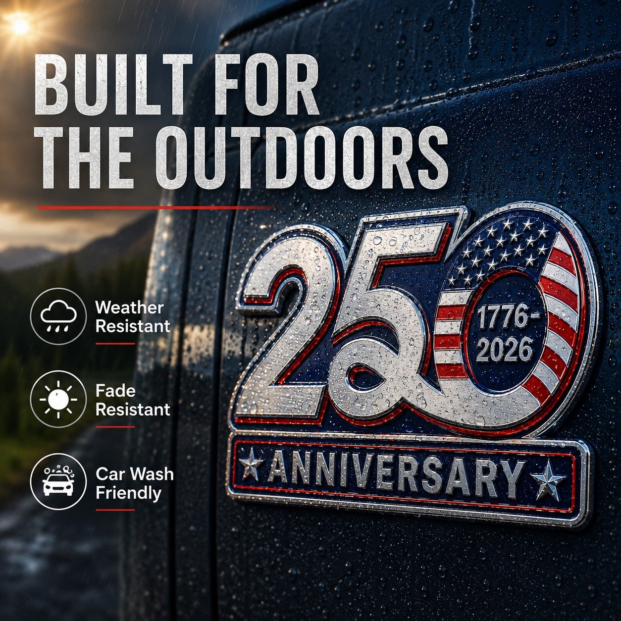 🎊Celebrate America’s 250th Anniversary with a Patriotic Car Emblem