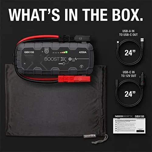 🔥49% OFF & Free Shipping💥- Boost X GBX155 4250A Jump Starter for 10.0L Gasoline and 8.0L Diesel Engines
