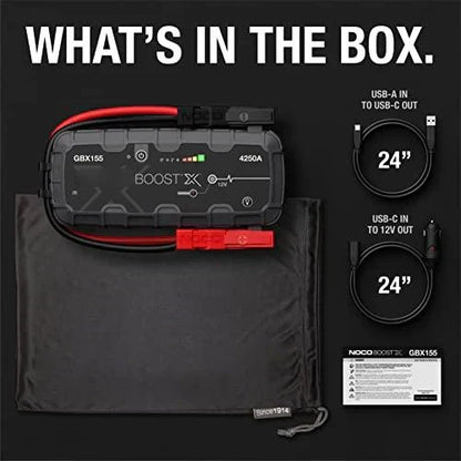🔥49% OFF & Free Shipping💥- Boost X GBX155 4250A Jump Starter for 10.0L Gasoline and 8.0L Diesel Engines