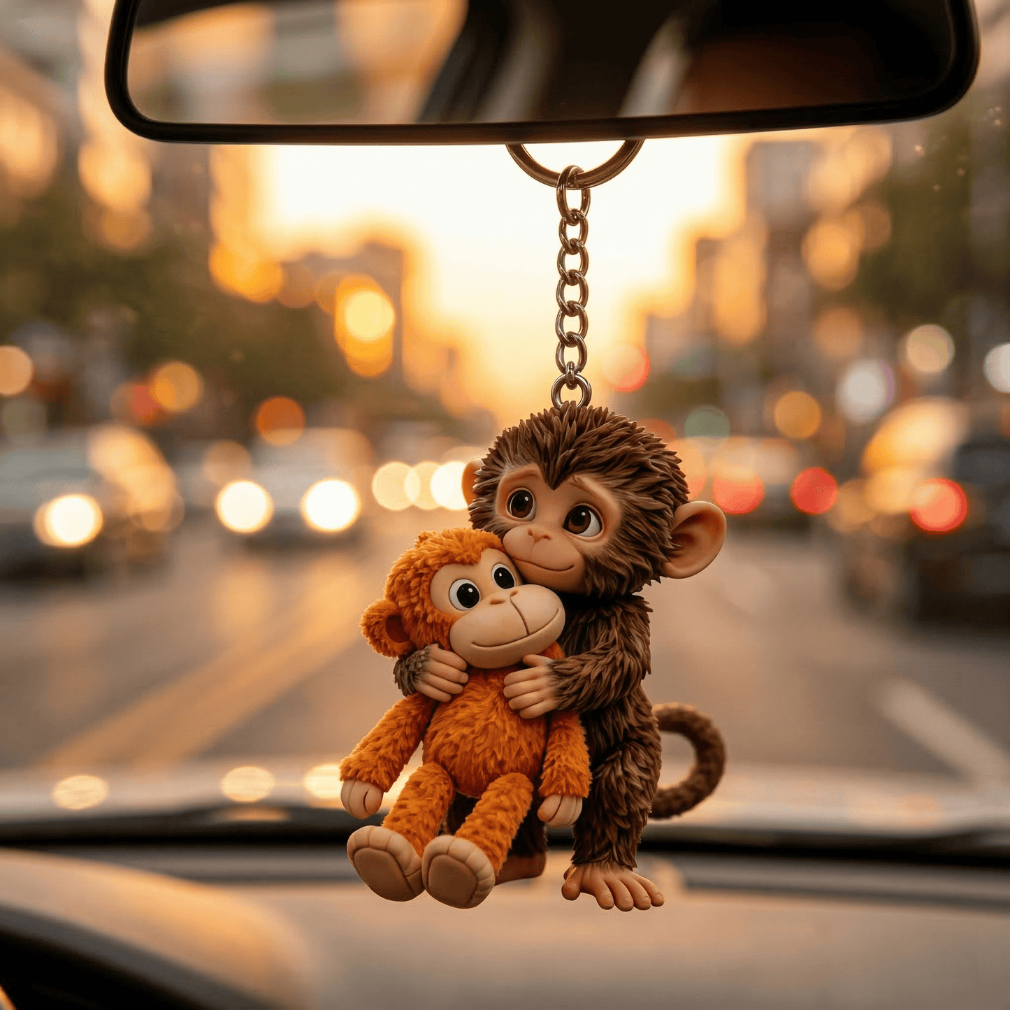 🐵💕Baby Punch: The Hug You Can Hold 🐒 | Viral Monkey Hugging Monkey Keychain - Emotional Gift for Loved Ones