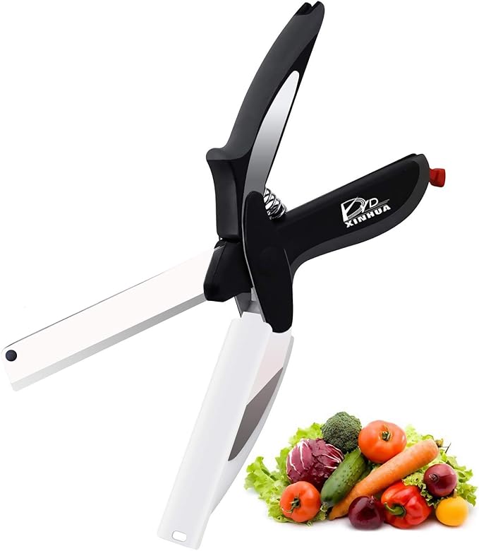 🔪 Revolutionize Your Kitchen with Hover Cutter 2-in-1 Scissors & Cutting Board! 🍴