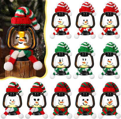 🎄Christmas Sale 49% OFF⛄ Snowman Lantern with Hats and Scarves
