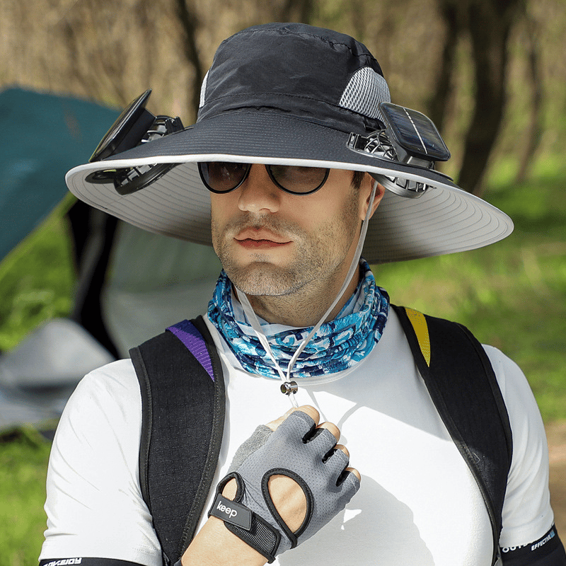 Ultralight Solar Fan Sun Hat – Lighter Than a Baseball!⚾(Only 11oz)