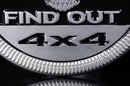 🤣F Around and Find Out (Skull & Helmet) Metal Badge