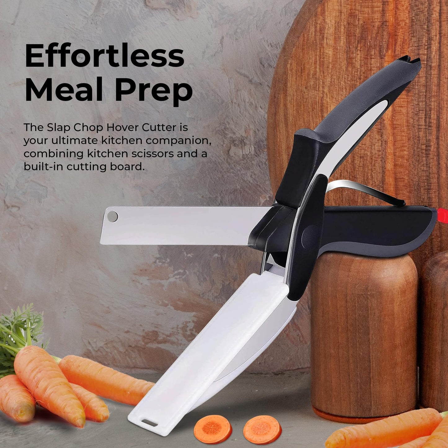 🔪 Revolutionize Your Kitchen with Hover Cutter 2-in-1 Scissors & Cutting Board! 🍴