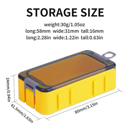 💥🔥Hot Listing🧲🎣Tackle Storage Box Water Resistant Magnetic(3-Pack)