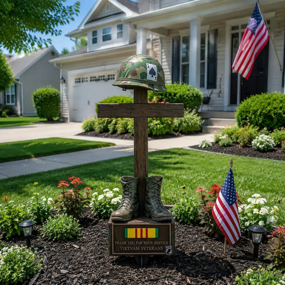 🔥Last Day 70% OFF🔥- Vietnam Veteran Tribute Garden Stake – Honoring Our Heroes