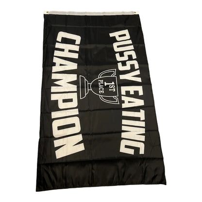 Last Day 49% OFF🔥 - P*ssy Eating Champion Flag (3x5 Ft),Double-Sided Embroidered