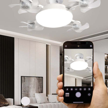🌀50% OFF NOW! 💡 Ceiling Fan with E27 Socket – Silent 2-in-1 LED Fan with Remote Control – Cool & Light in One 🏠