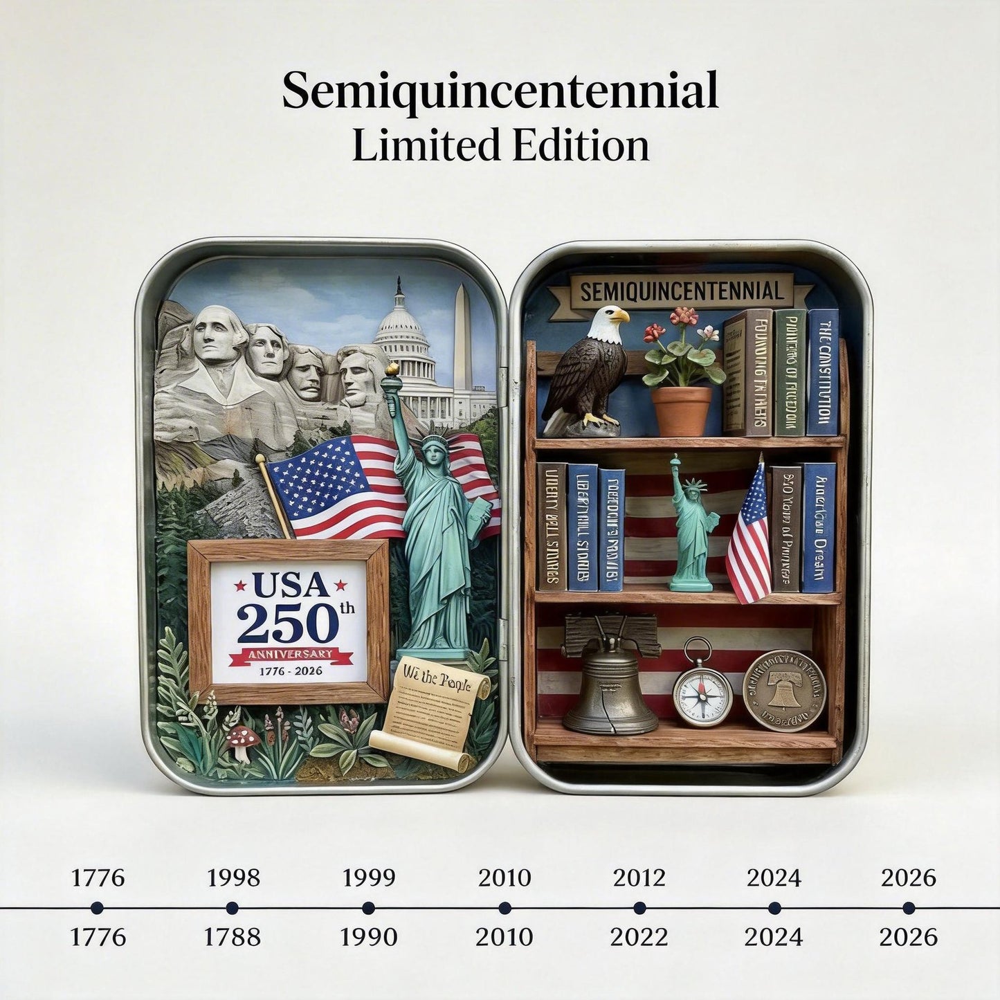 🇺🇸 Semiquincentennial Keepsake Box – 250th Anniversary Limited Edition