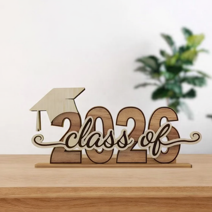 🎉🛍️"Class of 2026" Graduation Wooden Sign🎓
